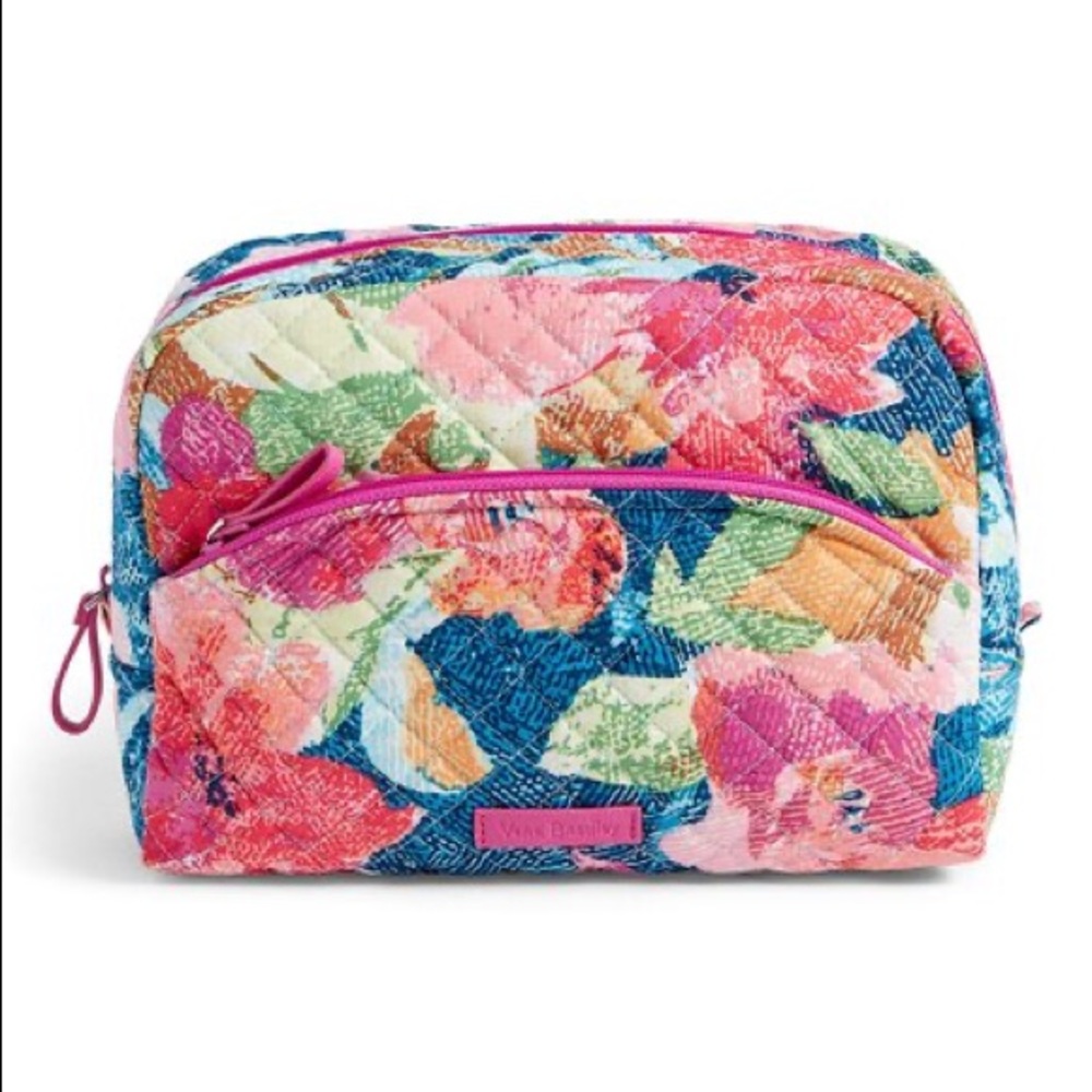 Vera Bradley Large ZIP Cosmetic in Superbloom